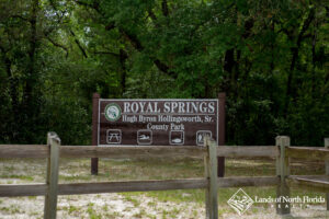 Royal Springs - Entry Sign. Hugh Byron Hollingsworth, Sr. Park.