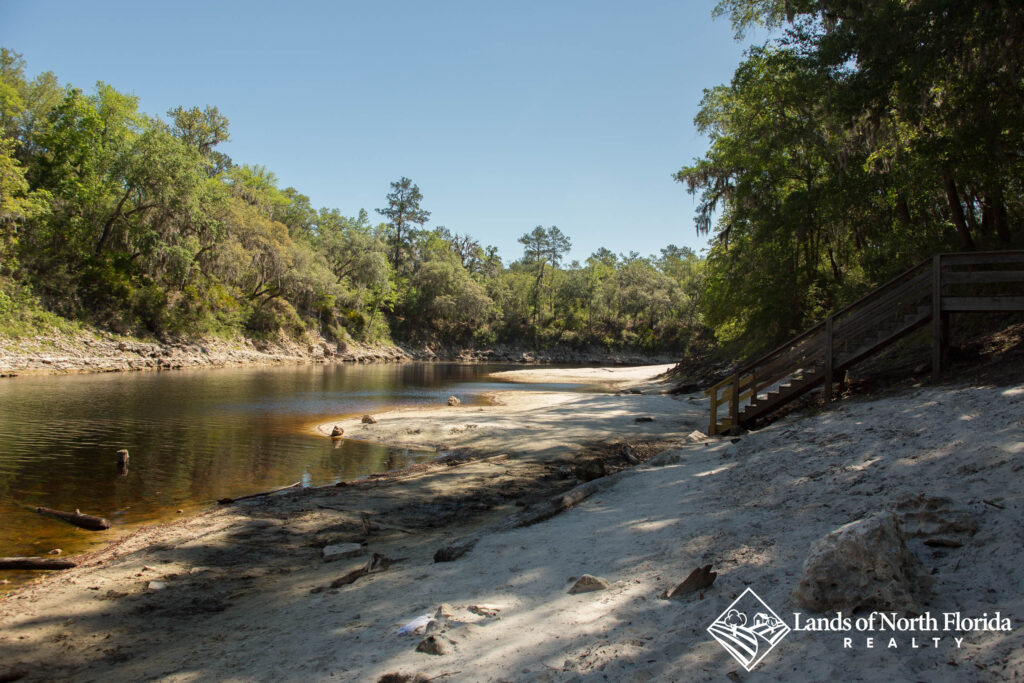 Suwannee Springs - Sandbar and beach area