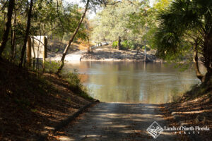 Boat Ramp at Charles Springs into the Suwannee River